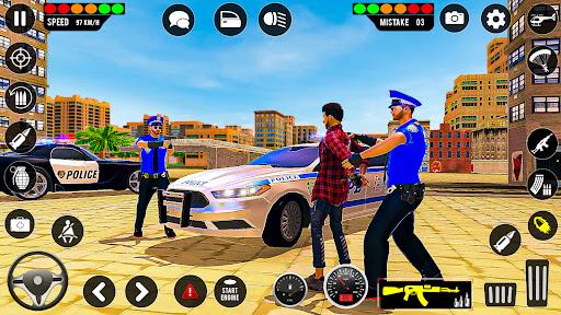 Police Highway Chase in City - Crime Racing Games Screenshot 1 