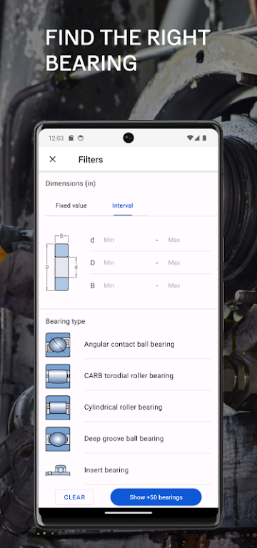 SKF Bearing Assist Screenshot 3 