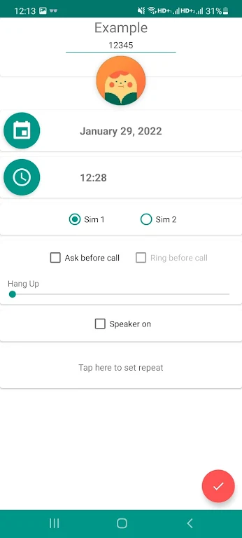 Auto Call Scheduler Screenshot 1 