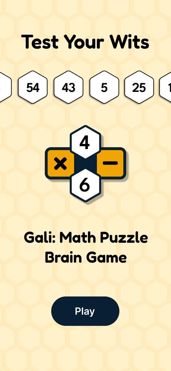 Gali: Math Puzzle Brain Game Screenshot 1