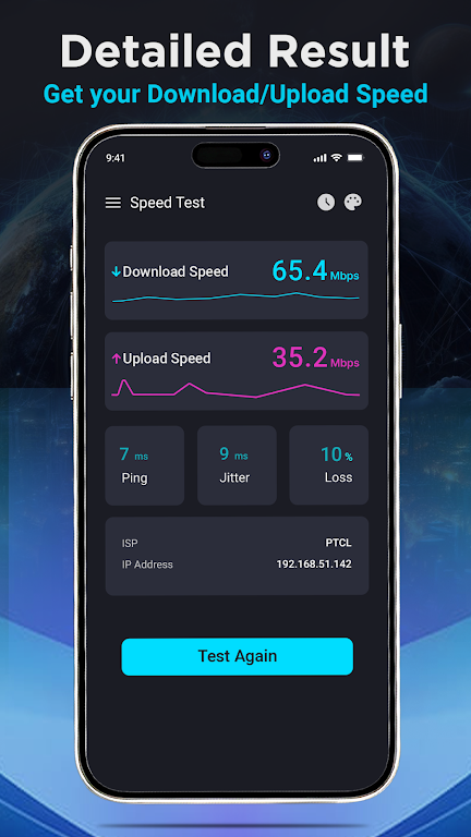 Internet Speed Test Meter Screenshot 4