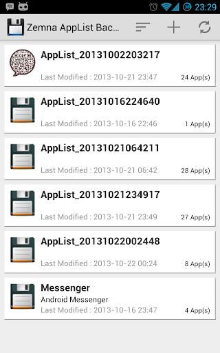 App List Backup Screenshot 1