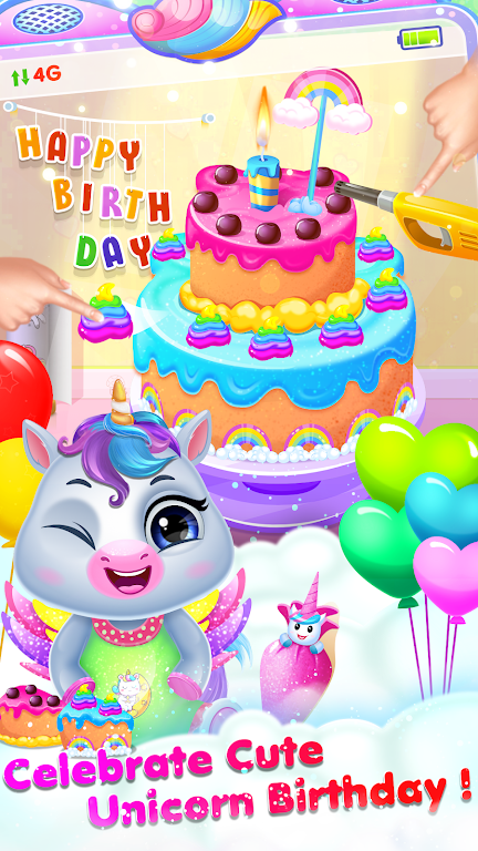 Baby Unicorn Care Game Screenshot 2