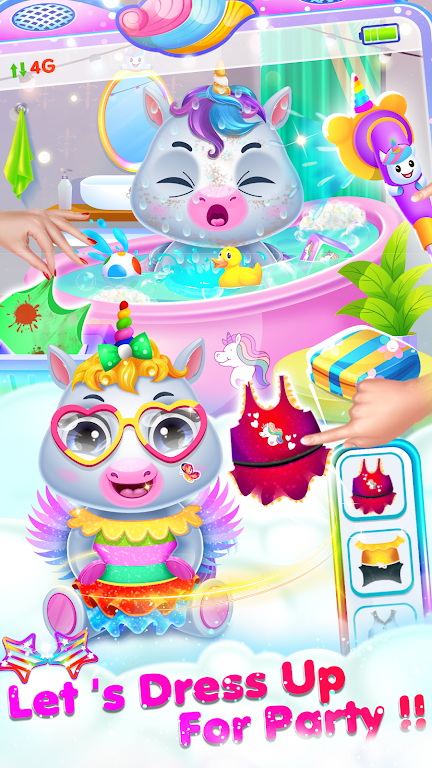 Baby Unicorn Care Game Screenshot 4 