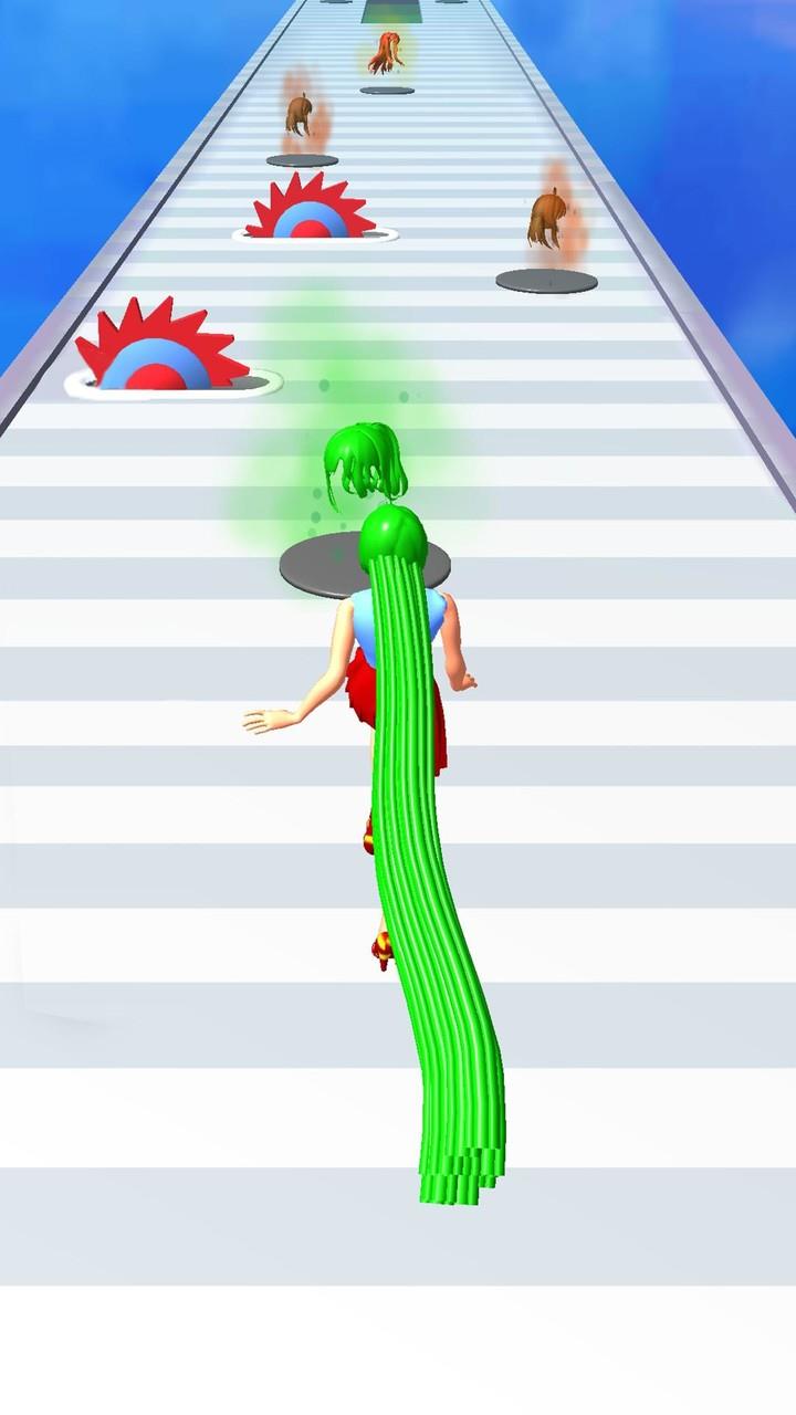 Long Hair Runner Challenge 3D Screenshot 3