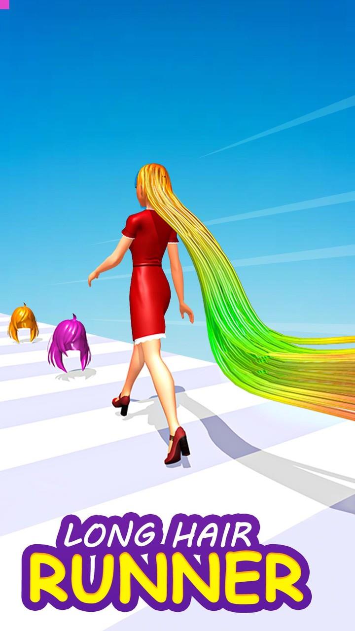 Long Hair Runner Challenge 3D Screenshot 1