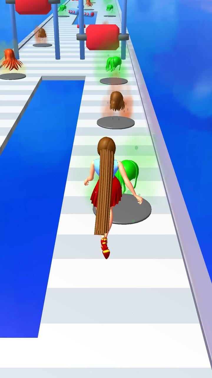 Long Hair Runner Challenge 3D Screenshot 4 