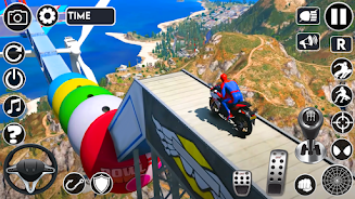 Superhero Tricky Bike Stunt Screenshot 3