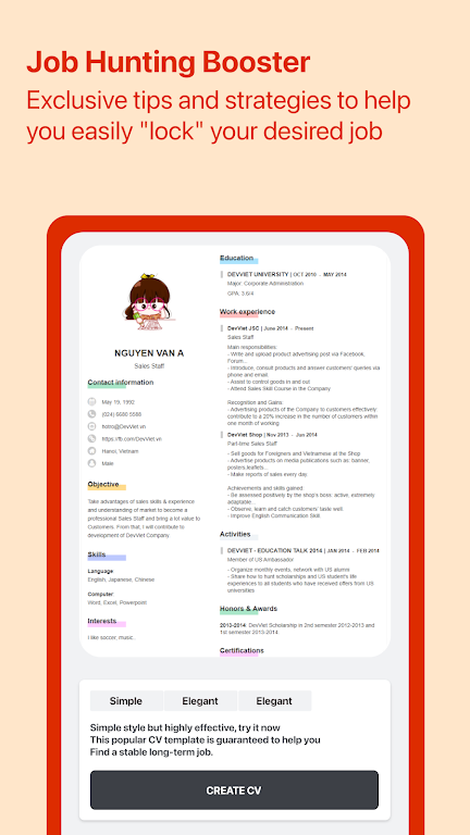 Cover Letter for Job App Screenshot 4 