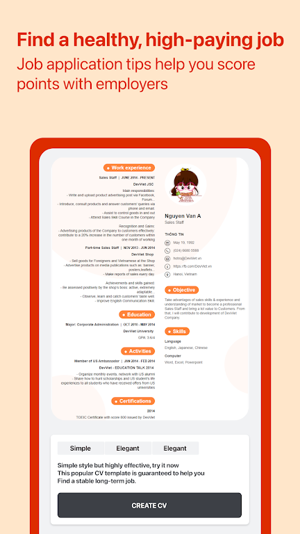 Cover Letter for Job App Screenshot 2 