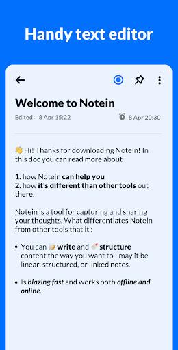 Notepad, Notes, Lists - Notein Screenshot 3 