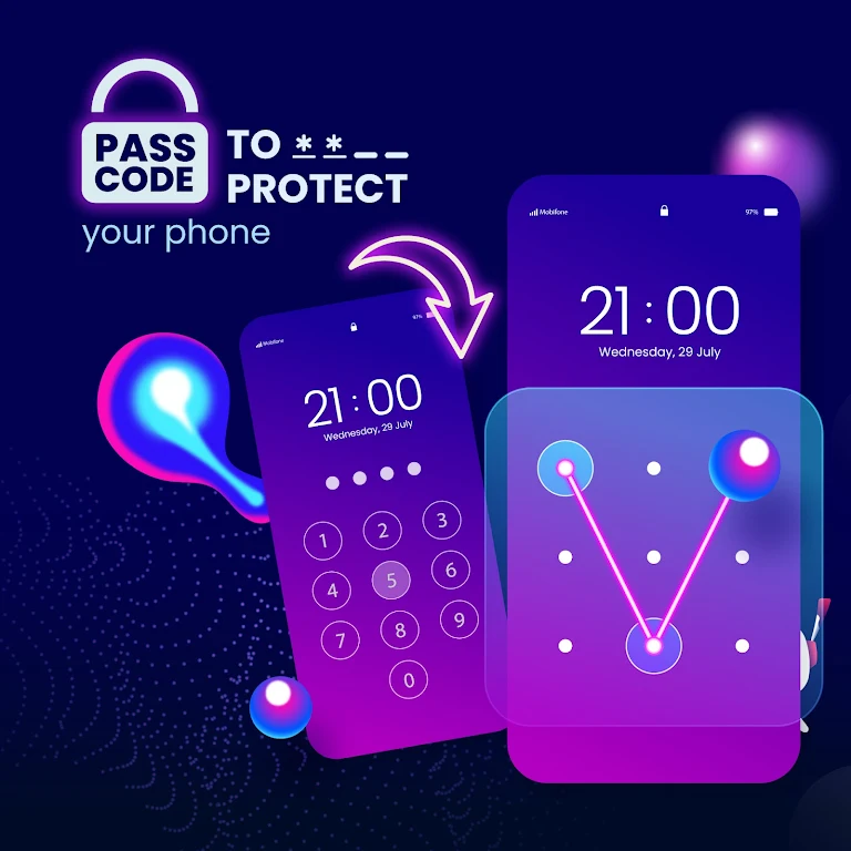 Pattern Lock Screen App Screenshot 1 