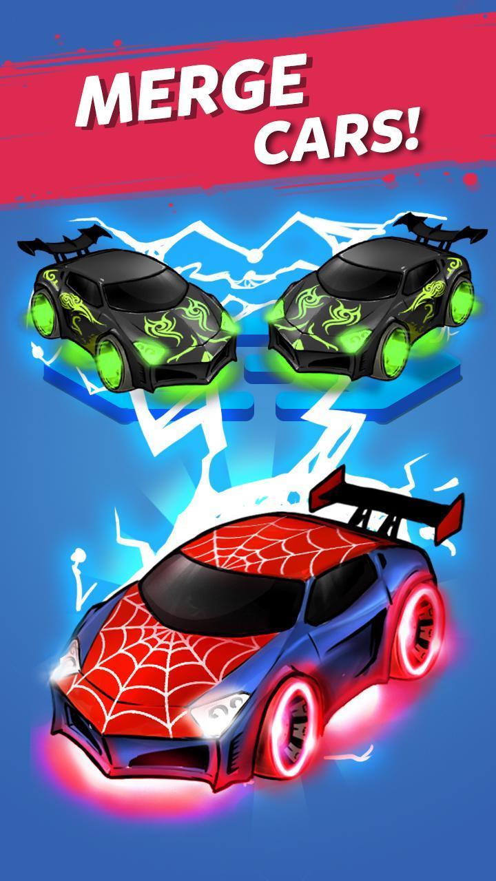 Merge Neon Car: Idle Car Merge Screenshot 5