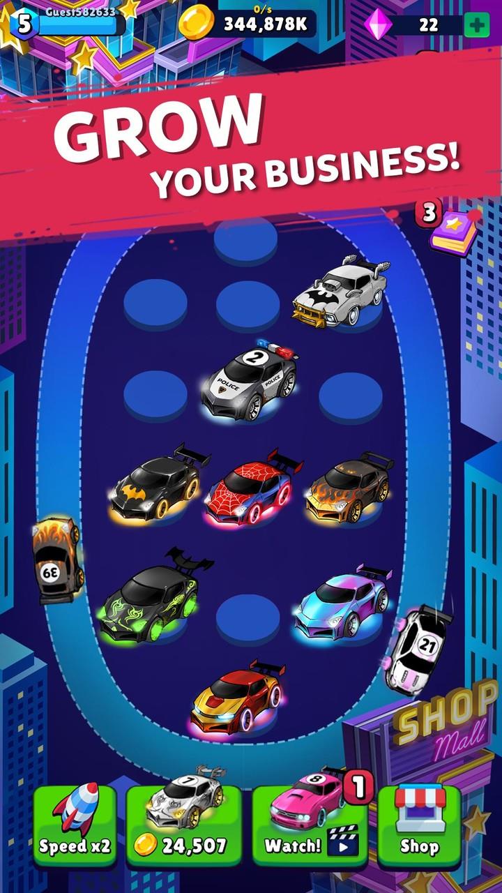 Merge Neon Car: Idle Car Merge Screenshot 3