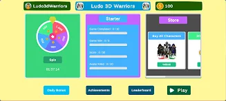 Ludo 3d Warriors: offline game Screenshot 6