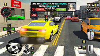 US Taxi Car Driving Games Screenshot 1