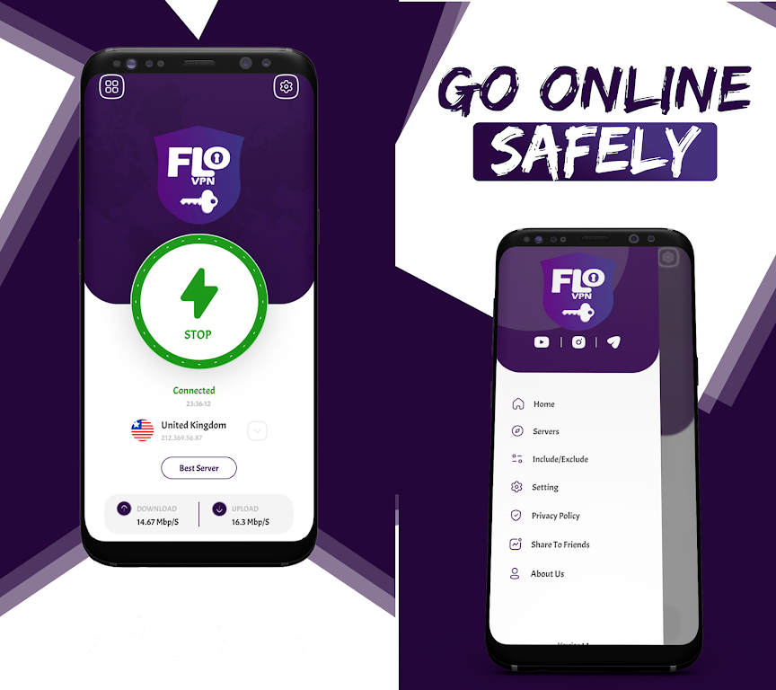 Flo VPN - Private Connections Screenshot 4 