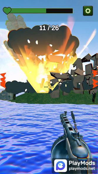 Boat Defense: Shooting Warship Screenshot 2 