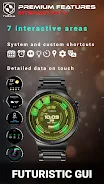 Futuristic GUI Watch Face Screenshot 3 