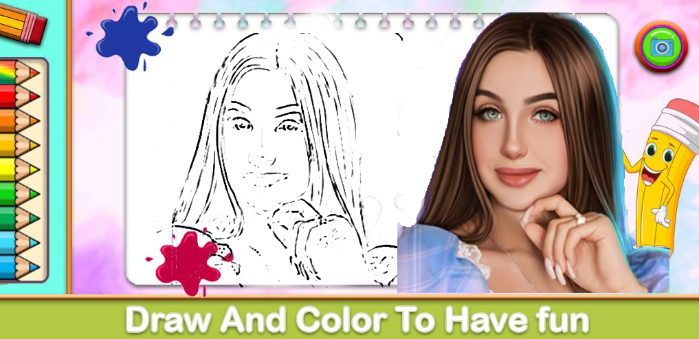 Lady Diana Coloring Game Screenshot 3 