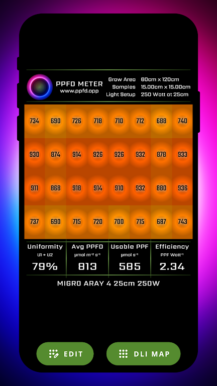 PPFD Meter Screenshot 3 