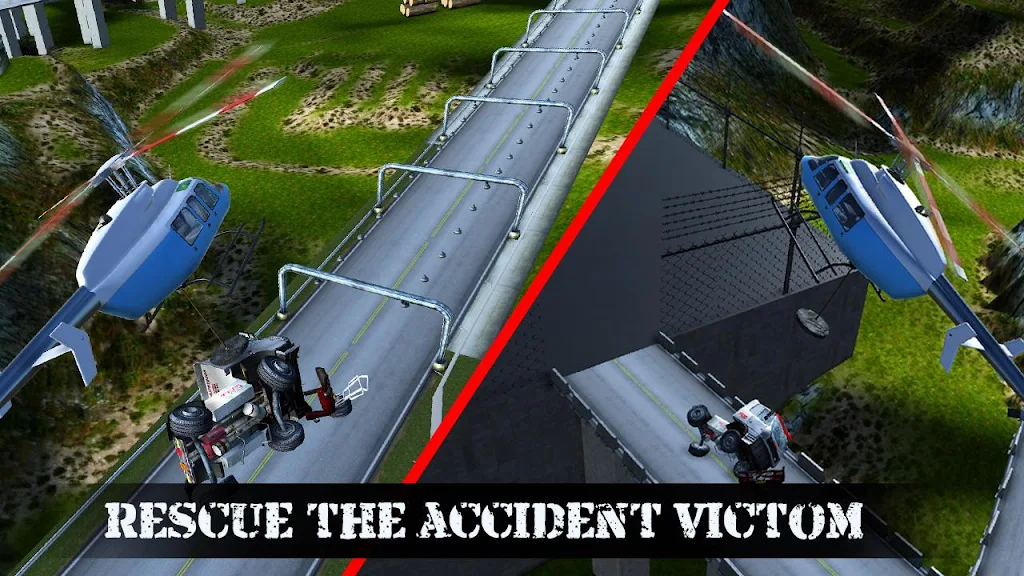 Helicopter Rescue Car Games Screenshot 4