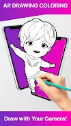 AR Draw Coloring Tiny Tan BTS Screenshot 1 