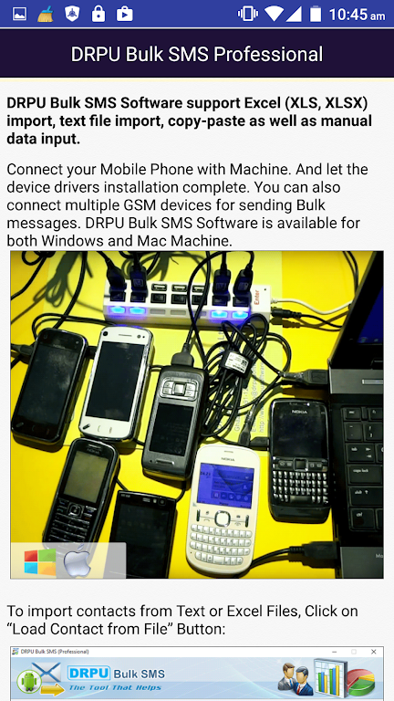 Bulk SMS Software Mobile help Screenshot 3