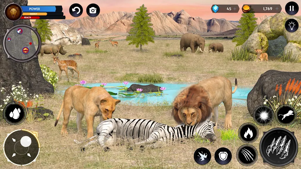 Lion Simulator Wild Lion Games Screenshot 2 