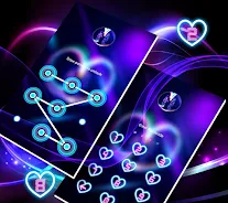 Neon Heart Launcher Theme Screenshot 2