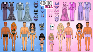 Chibi Doll Dress Up DIY Games Screenshot 2