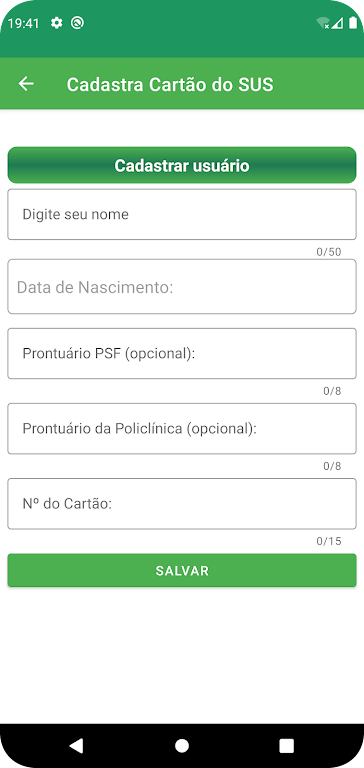 lembrar o nº do cartão sus Screenshot 1