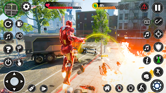 Iron Super Hero City War Fight Screenshot 2