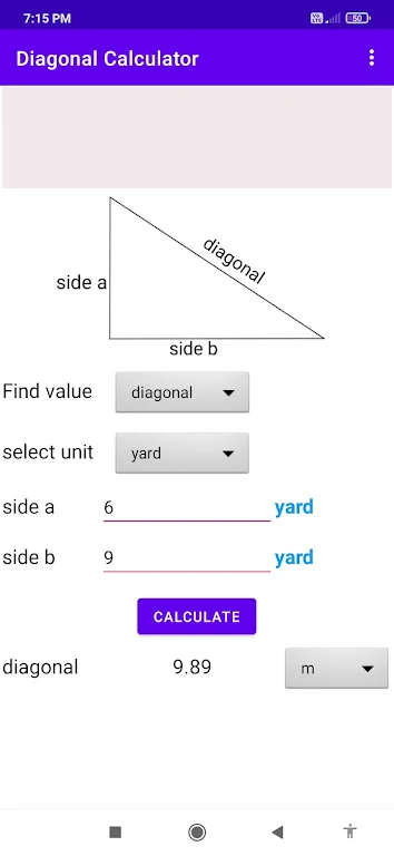 diagonal calculator Screenshot 4 