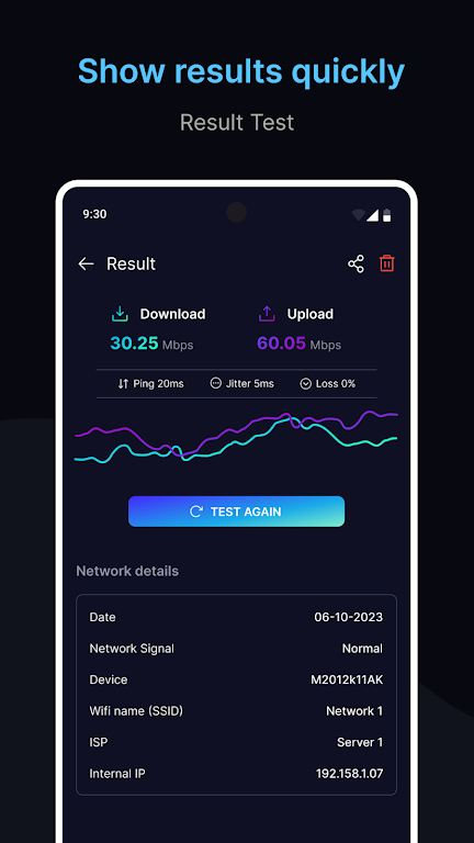 Speed Test For Wifi/3G/4G/5G Screenshot 3