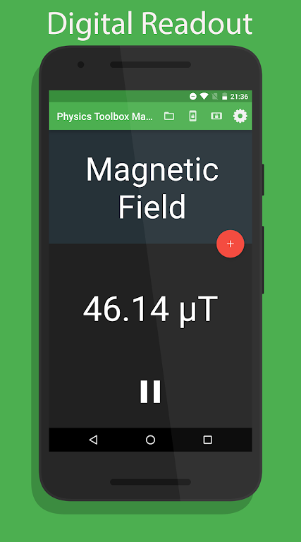 Physics Toolbox Magnetometer Screenshot 2 