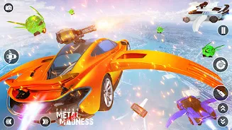 Flying Car Robot Shooting Game Screenshot 1 