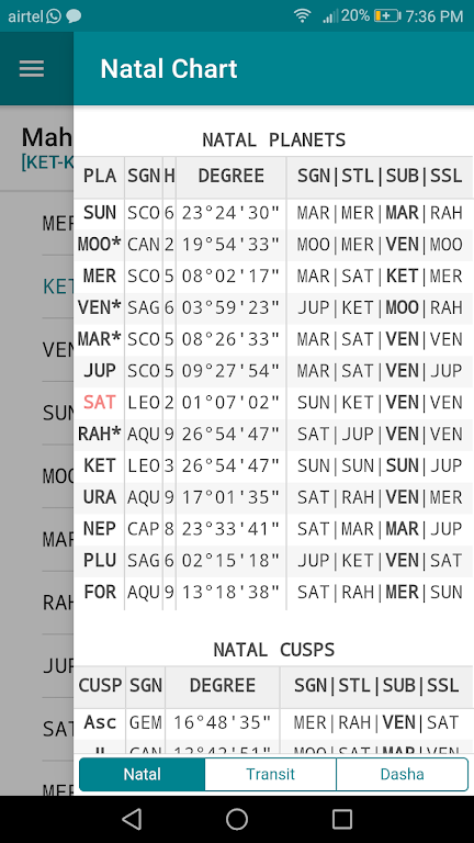 KP Stellar (KP Astrology App) Screenshot 3 