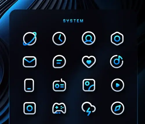 BlueLine IconPack Screenshot 2