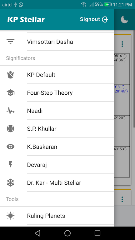 KP Stellar (KP Astrology App) Screenshot 1 