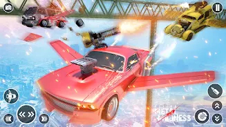 Flying Car Robot Shooting Game Screenshot 2 