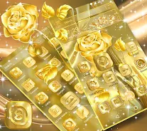 Golden Rose Launcher Theme Screenshot 3