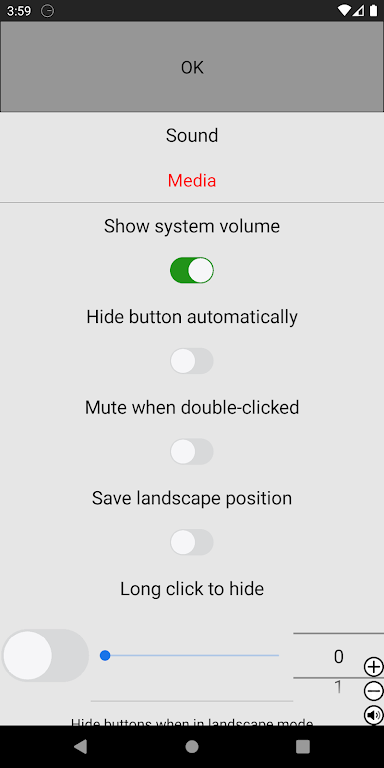 Always visible volume button Screenshot 2 