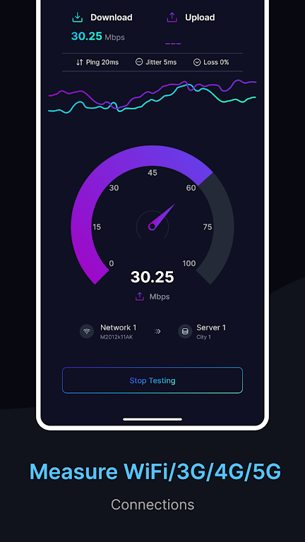 Speed Test For Wifi/3G/4G/5G Screenshot 2