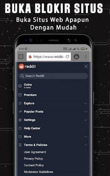 XNXUBD VPN Browser Screenshot 1