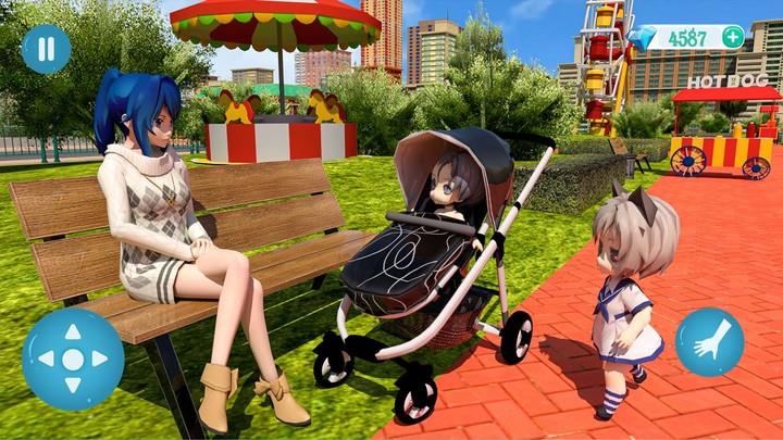 Anime Mother Twin Babies Life Screenshot 2