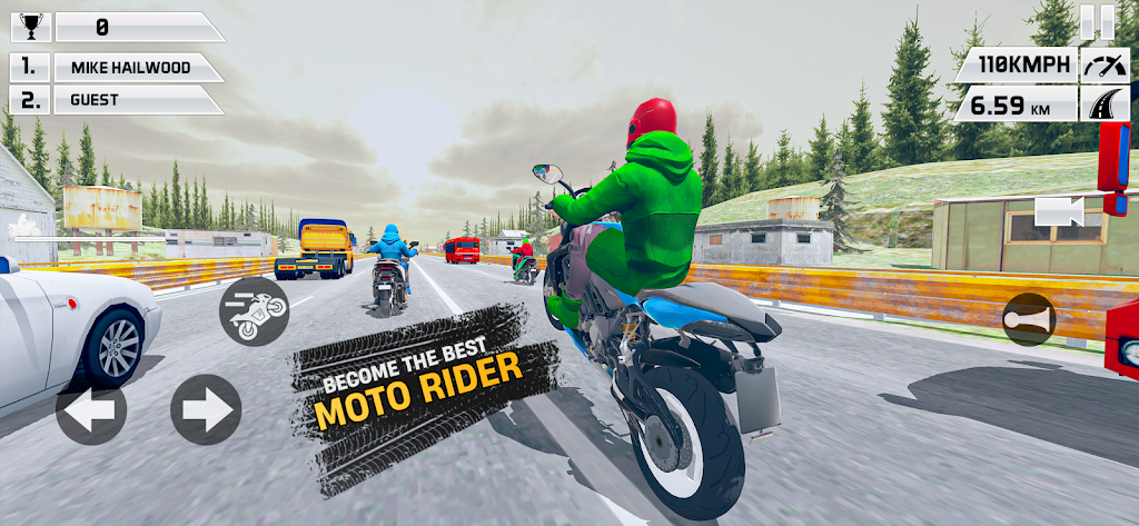 Moto Traffic Bike Racing Games Screenshot 2 