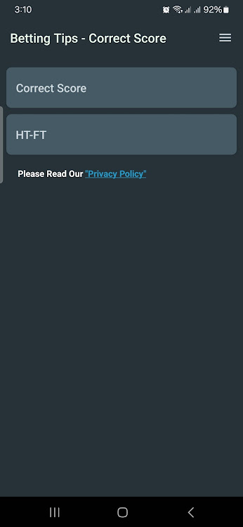 Betting Tips Correct Score Screenshot 2 
