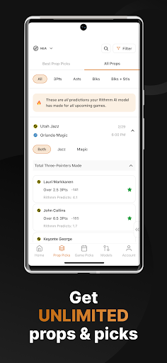 Rithmm AI Props and Picks Screenshot 3 