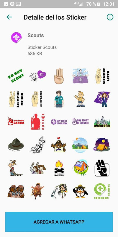 Stickers Scouts - WhatsApp - WAStickerApps Screenshot 2